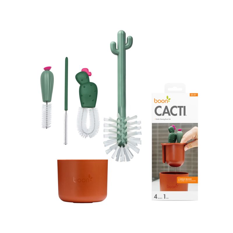 Juego de cepillos cactus - marrón y gris