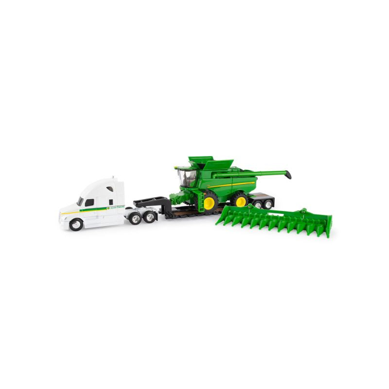 JD S7 Semirremolque y cosechadora esc. 1/64