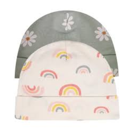 2pc Gorras para niña - Arcoíris RN