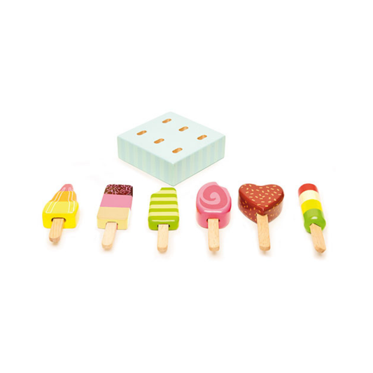 set de 6 paletas de helados (le toy van)
