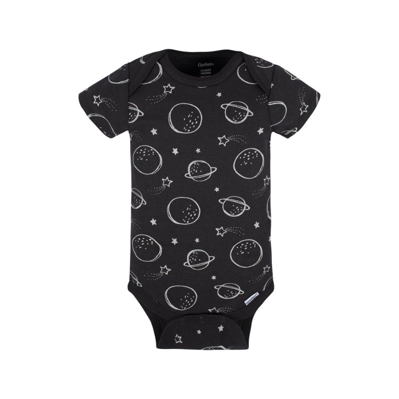 Body de una pieza Planetas - Negro