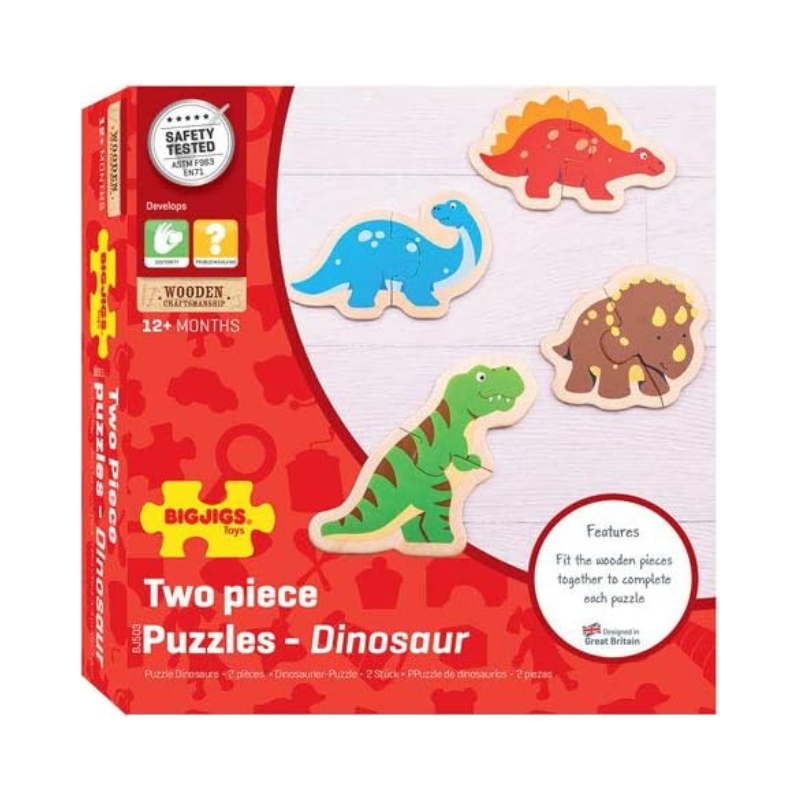 Rompecabezas de dos piezas  - Dinosaurio