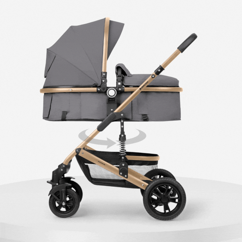 Carrito Amaia gris claro 3 en 1