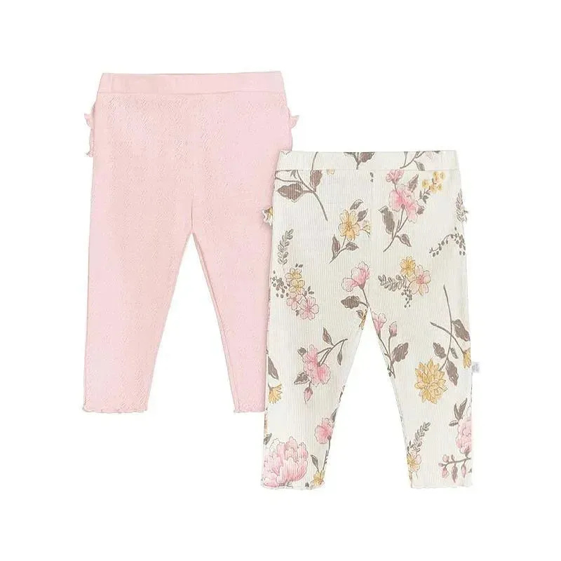 JB 2PK PANTALÓN FLORAL - NIÑA 0-3m
