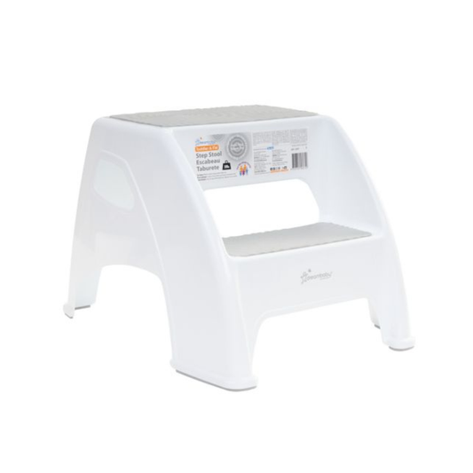 Taburete de 2 escalones- Niños y adultos - gris