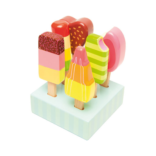 set de 6 paletas de helados (le toy van)