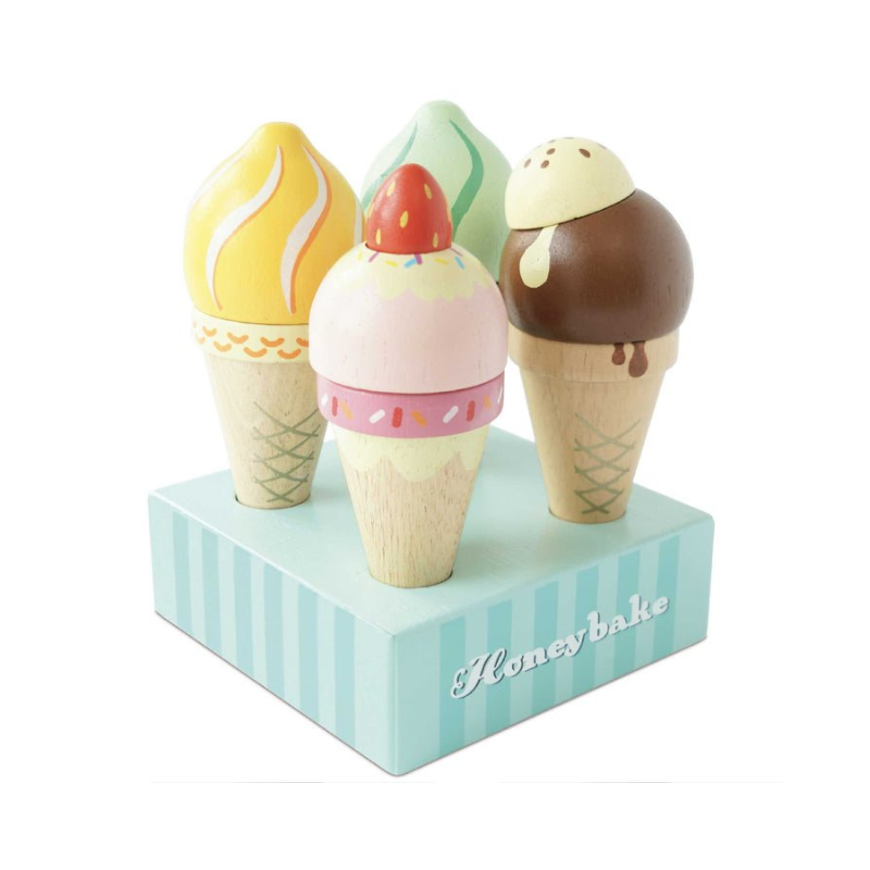 set x 4 cono de helados (le toy van)