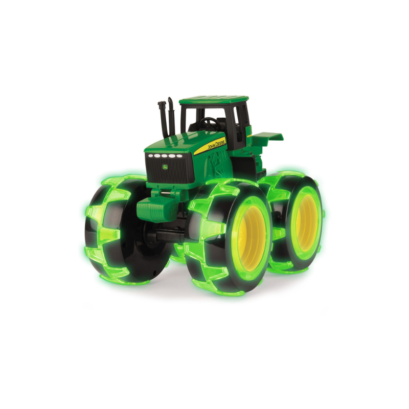 Tractor John Deere Monster Treads con ruedas Lightning de 8"