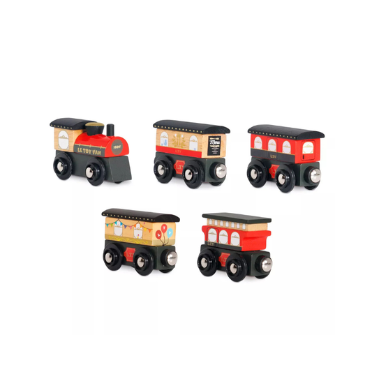 Tren express de la realeza con vagones - 5 piezas