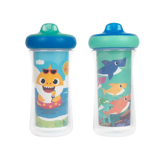 Vasito sippy baby shark x2