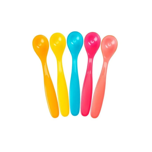 Set de 5 cucharas flexibles - colores divertidos