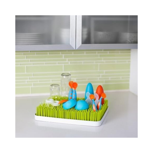 Rejilla de secado césped grande verde/blanco