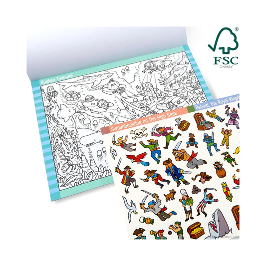 Seek & find sticker pad - adventure