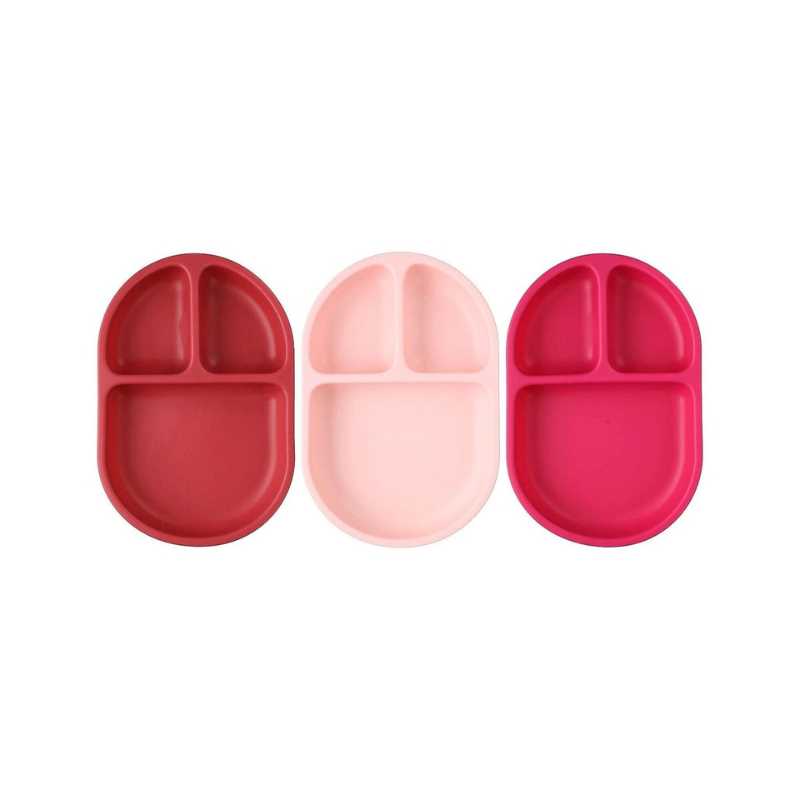 Plato de silicona chow x3 - rosa
