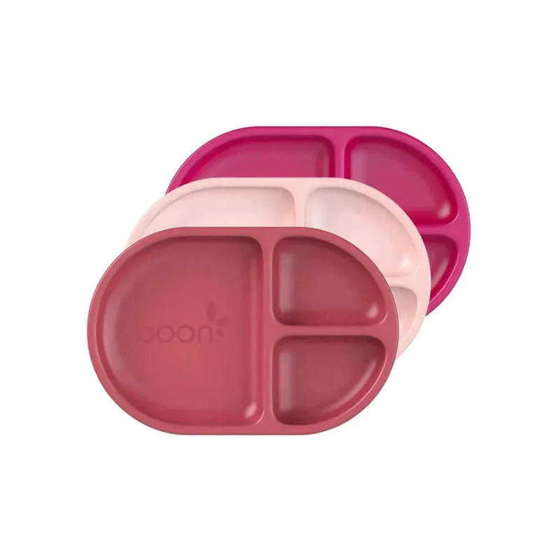 Plato de silicona chow x3 - rosa