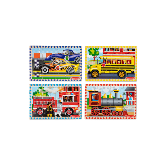 First play jigsaw puzzle set vehicles