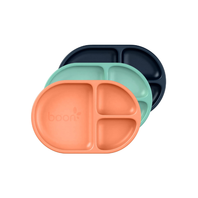 Plato de silicona chow x3 - menta