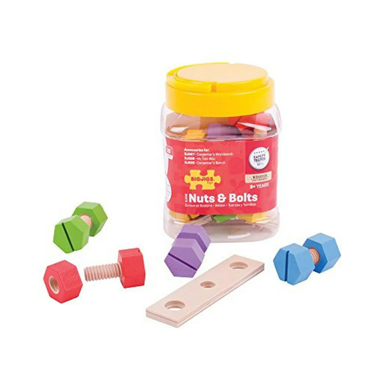 Frasco de tuercas y tornillos