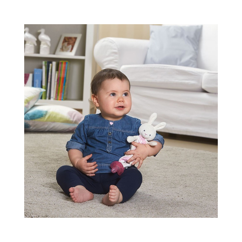 Portachupetes Pocket friend rosa