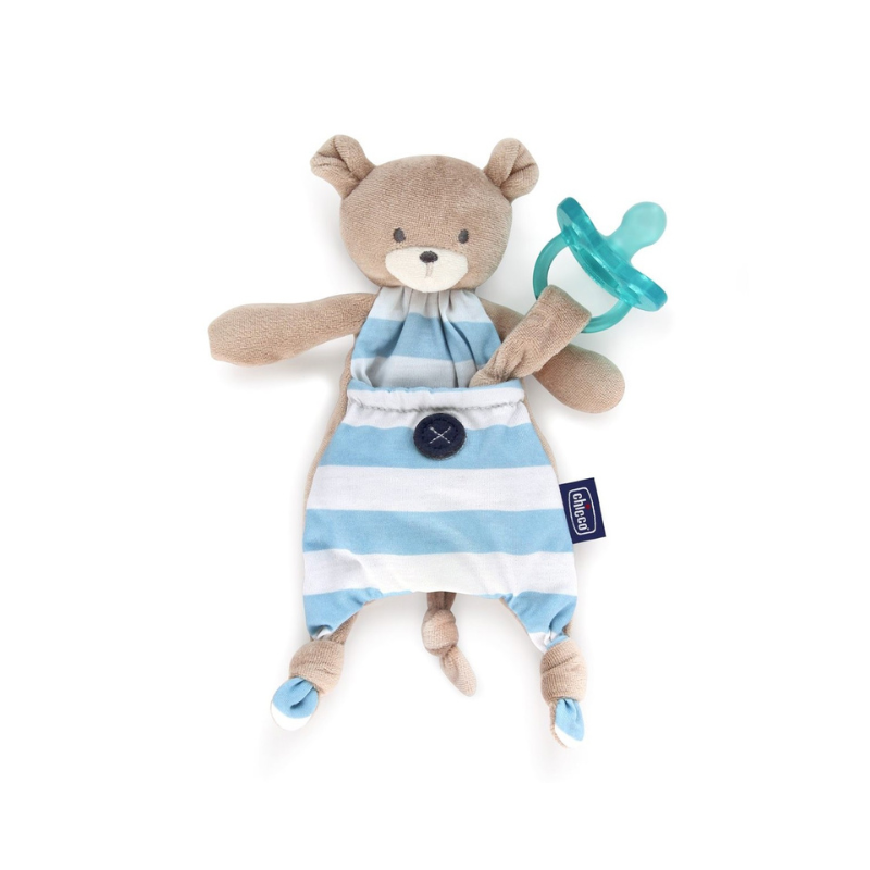 Portachupetes Pocket friend azul