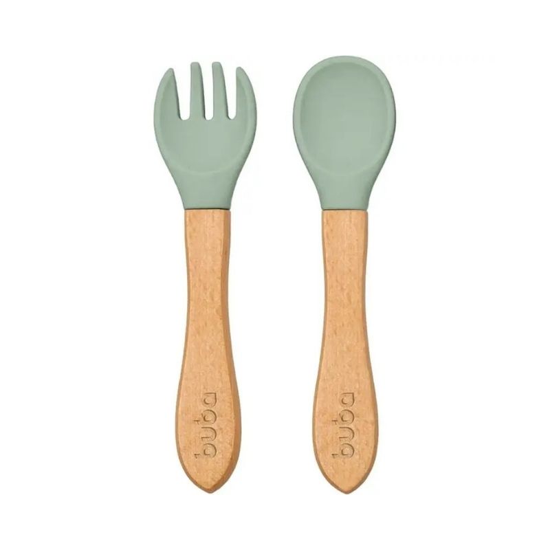 Kit de cubiertos verde