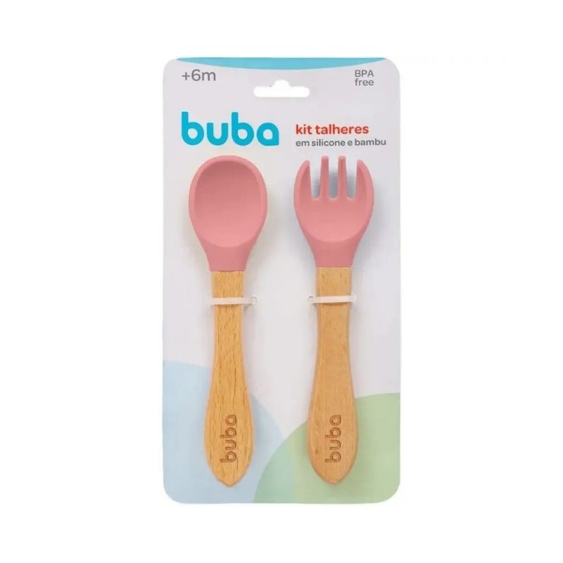 Kit de cubiertos rosa