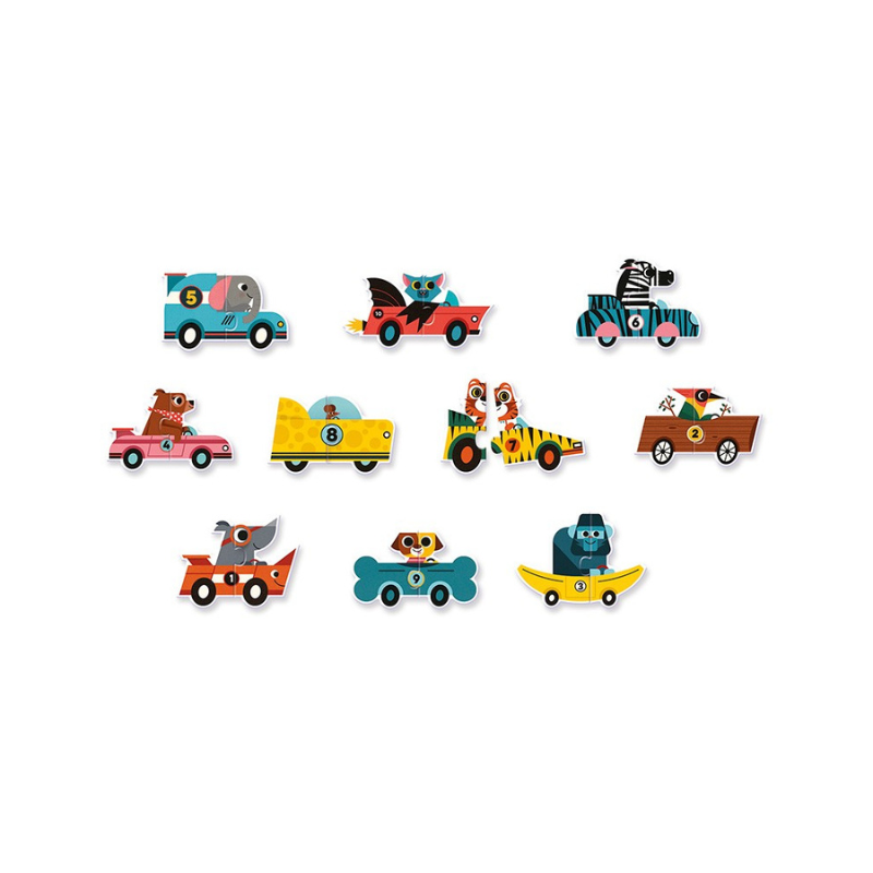 AUTOS DE CARRERA (PUZZLE DUO)