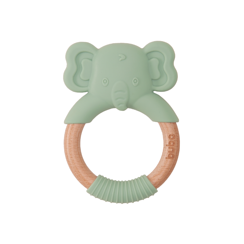 Mordedor de elefante verde