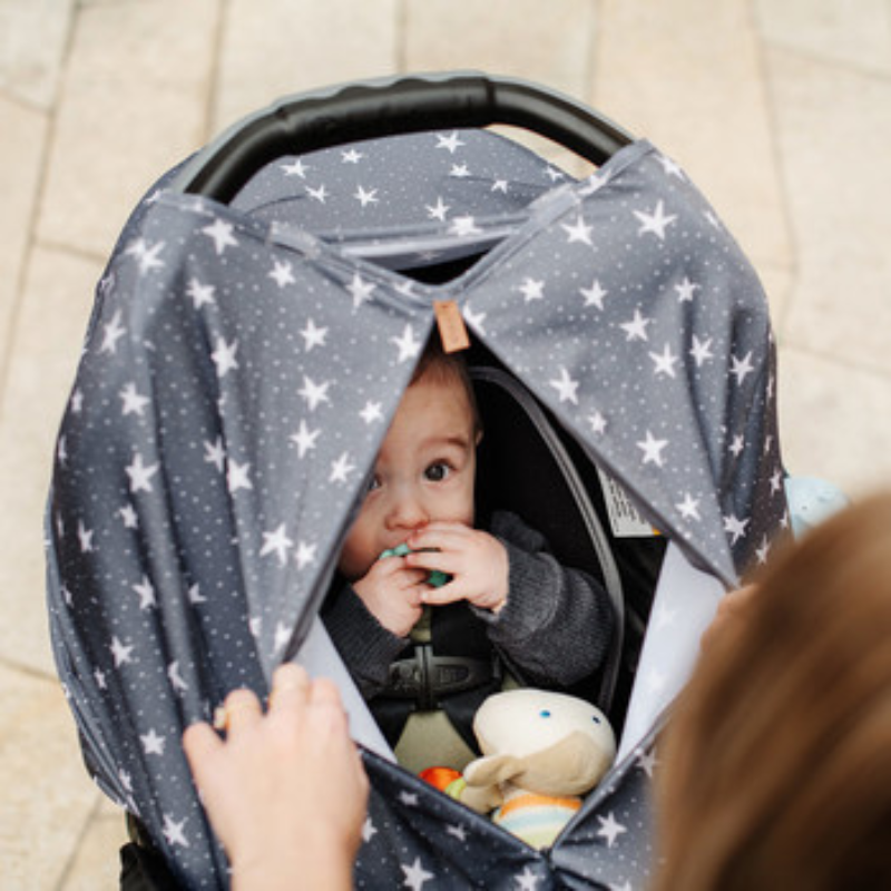 Cobertor para silla de bebé - estrellas
