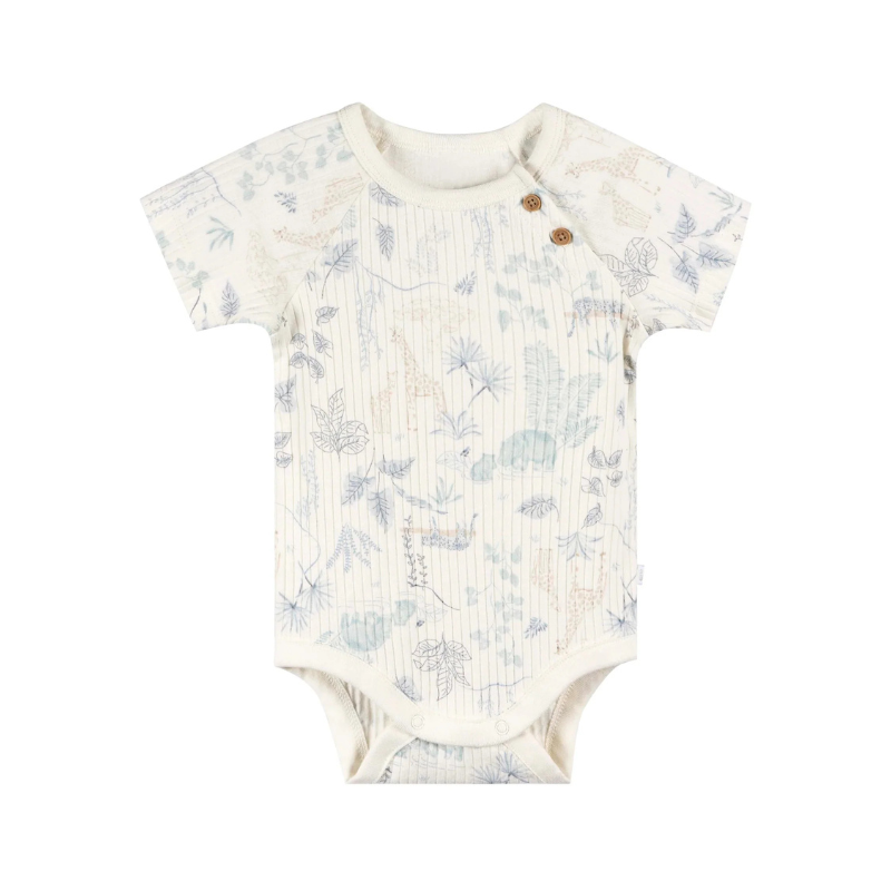 JUST BORN 3PC BODYS - JUNGLA AZUL