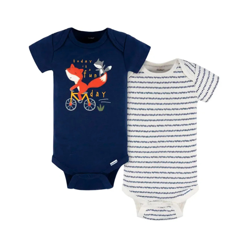 Bodys mangas cortas 2pc - Zorrito