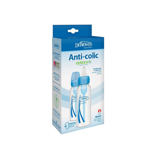 Biberon dr. B x2 celeste de 250ml estrecho