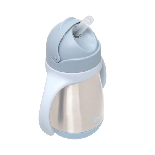 Vaso de Entrenamiento Termico c/ Pajita Azul 270ml