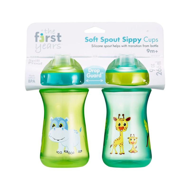 set 2 vasos entrenamiento pico suave - varon