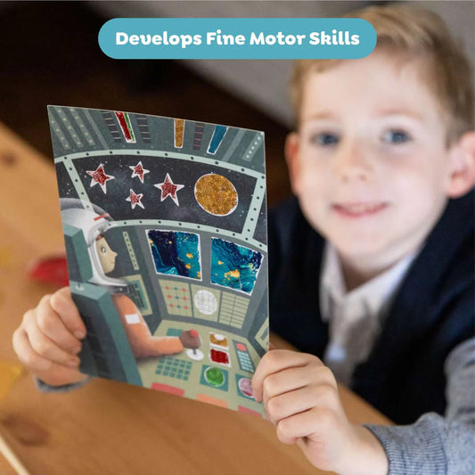 Arte con Láminas Brillantes – Aventuras Espaciales