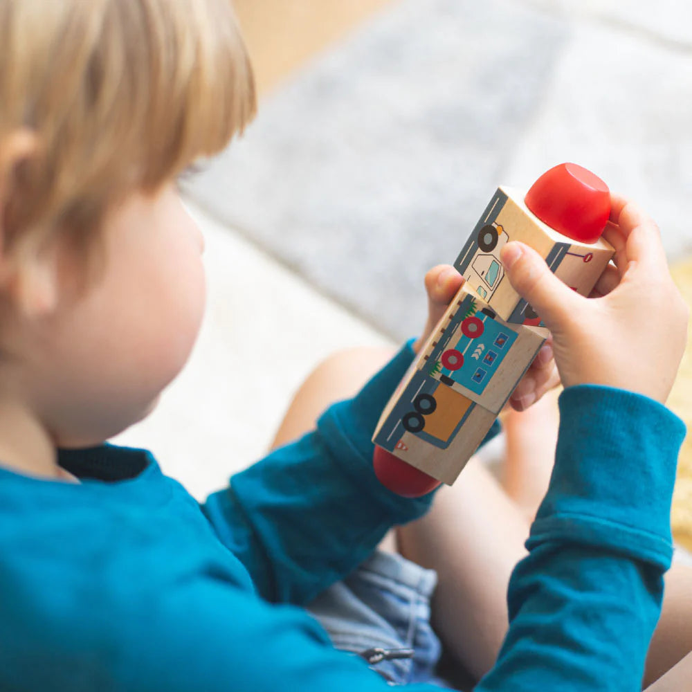 Bloque giratotio - Transportes (Bigjigs)