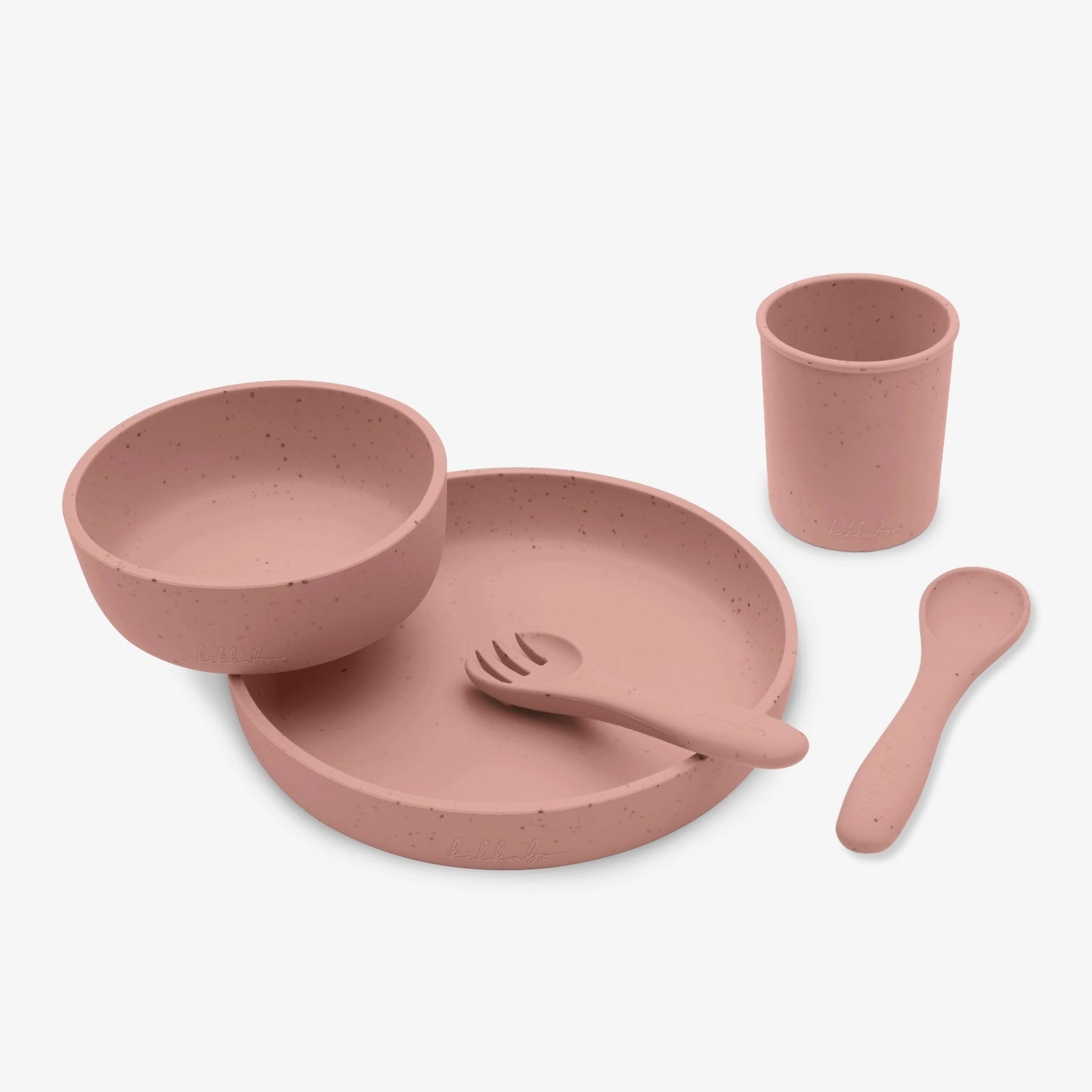 Set de Alimentación 5 Piezas de Silicona Platinum Blush