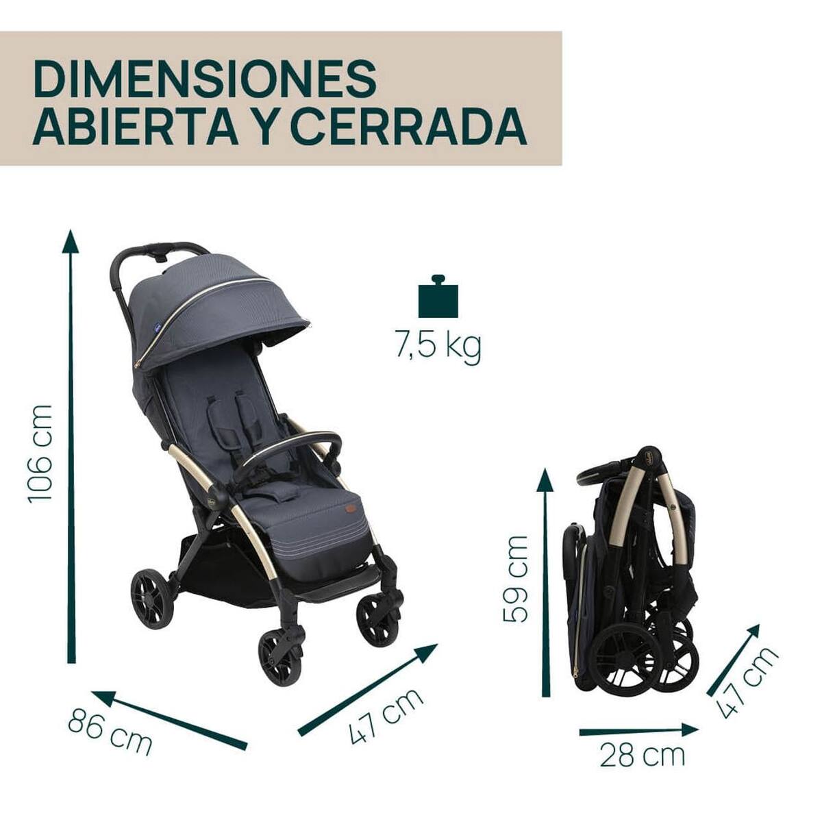 Carrito de paseo goody xplus dark shadow 87040-27