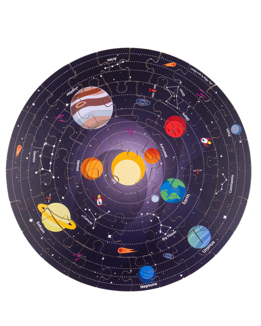 Rompecabezas circular de piso - El espacio